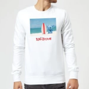 Image of Disney Lilo And Stitch Surf Beach Sweatshirt - White