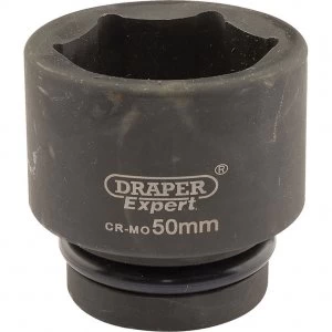 Image of Draper Expert 1" Drive Hexagon Impact Socket Metric 1" 50mm