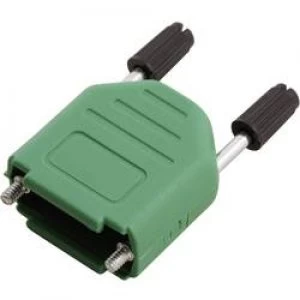 Image of D SUB housing Number of pins 15 Plastic 180 Green