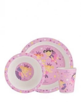 image of Viners Fairies 3 Piece Kids Dinner Set