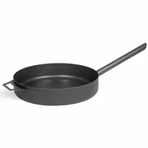 Cook King 50Cm Steel Pan With Long Handle - Black - main image