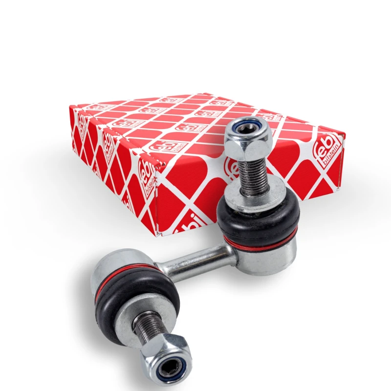 Image of FEBI BILSTEIN 42797 Anti-roll bar link Rear Axle Left Steel Link Stabiliser (3229)