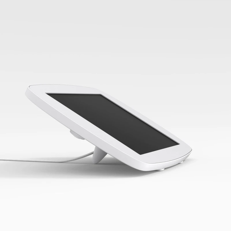 Image of Bouncepad Lounge with Reinforced USB Cable Apple iPad Pro 4th & 5th Gen 12.9 (2020 - 2021) White Exposed Front Camera and Home But