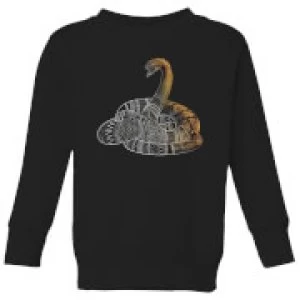Image of Fantastic Beasts Tribal Nagini Kids Sweatshirt - Black - 11-12 Years