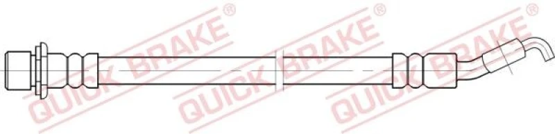 Image of QUICK BRAKE Brake hose QUICK BRAKE 50.096
