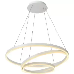 Image of Lucide TRINITI - Pendant Light - Ø80cm - LED Dim. - 3000K - White