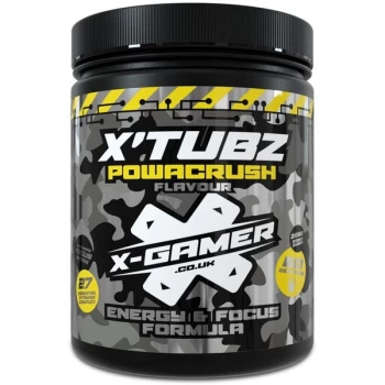 image of X-Gamer X-Tubz Powacrush (Pineapple Flavoured) Energy Formula - 600g