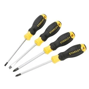 image of Stanley Tools Essential Screwdriver Set, 4 Piece SL/PZ