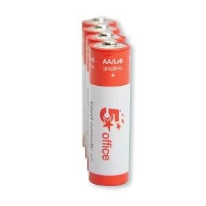 Image of Office AA LR6 Alkaline Batteries Pack of 4 937981