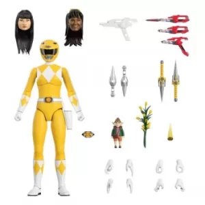 image of Mighty Morphin Power Rangers Ultimates Action Figure Yellow Ranger 18 cm