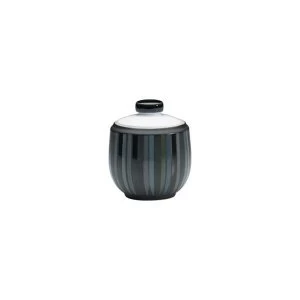 image of Denby Jet Stripes Covered Sugar Bowl