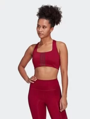 Image of adidas Powerimpact Training Medium-support Bra, Red Size XL Women