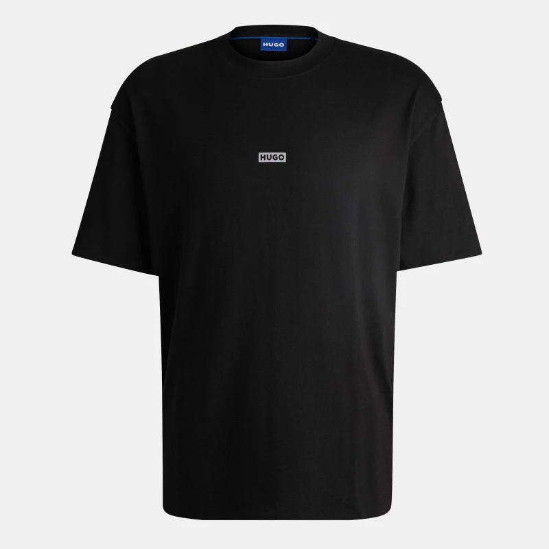 Image of Hugo Logo Patch T-Shirt - Black L