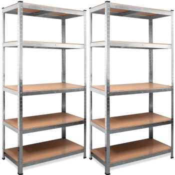 image of Monzana - 2x Heavy Duty Shelving Unit 5 Tier Shelves