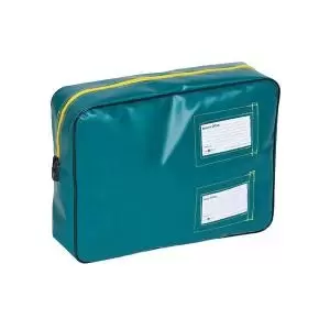 image of GoSecure Tamper Evident Padded Pouch Antimicrobial Green PB09572