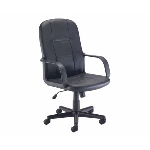 image of TC Office Jack II Leather Look Managers Chair, Black