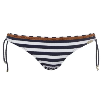 Image of Watercult Sea Ribbed Tie Up Bikini Briefs - Multi