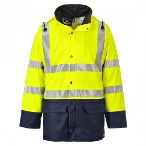 Image of Sealtex Ultra Anti Fungal Hi Vis Jacket Yellow / Navy 2XL