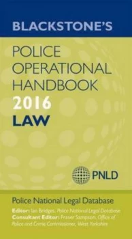 Image of Blackstones Police Operational Handbook 2016 by Police National Legal Database Paperback