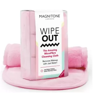 image of Magnitone London WipeOut! MicroFibre Cleansing Cloth with Antibacterial Protection - Pink (Pack of 3)