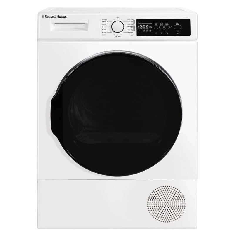 Image of Russell Hobbs 12 Series 8kg HP Dryer White - Russell Hobbs White UP22201