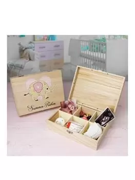 Baby Keepsake Wooden Box - For Girls