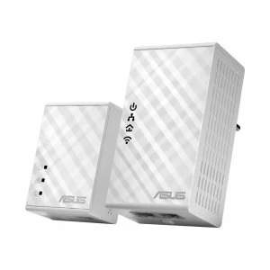 Image of Asus PL-N12 300 Mbps WiFi HomePlug AV500 Powerline Adapter Kit UK Plug