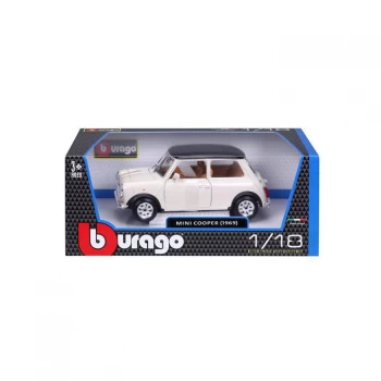 Image of Burago Maisto 1:16 DieCast Toy Car - Mini Cooper