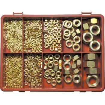 Image of Metric Full Nut Kit Brass - Qualfast