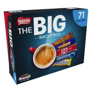 image of Nestle Big Biscuit Box Includes Breakaway, Kit Kat, Toffee Crisp,