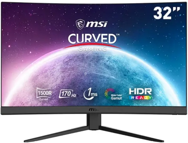 Image of MSI 32" G32CQ4-E2 Quad HD Curved Gaming LCD Monitor