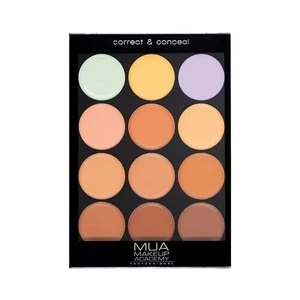 Image of MUA Professional Correct and Conceal Palette Warm Multi