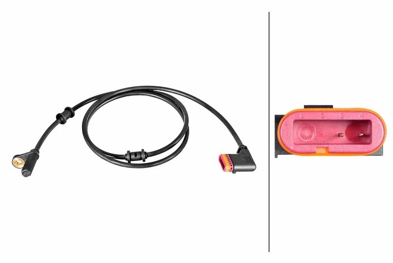 Image of HELLA ABS sensor HELLA 6PU 358 216-641