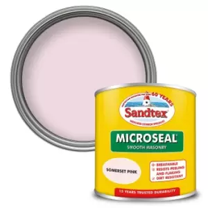 image of Sandtex Ultra Smooth Masonry Paint Somerset Pink - Tester