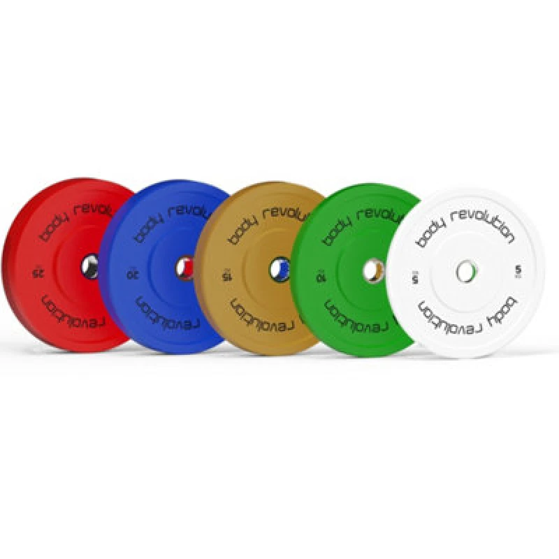 Image of Body Revolution Olympic Bumper Plates (Colour) - 10KG pair Green unisex