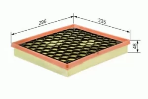 Image of Bosch 1987429193 Air Filter Insert S9193