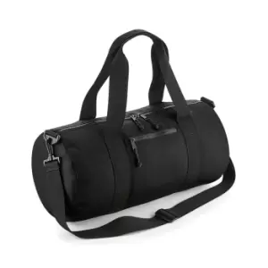 image of BagBase Recycled Barrel Bag (One Size) (Black)