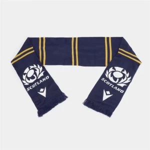 image of Macron Scottish Rugby Double Layer Scarf - Navy/Gold