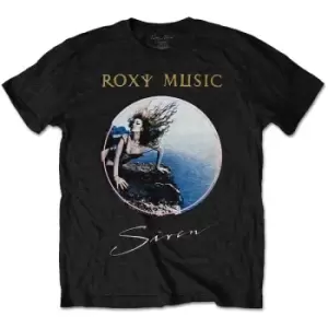 Image of Roxy Music - Siren Unisex Large T-Shirt - Black