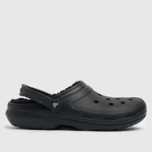 image of Crocs Black Classic Lined Clog Sandals