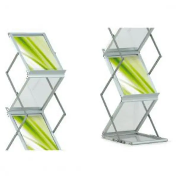 Image of Zig Zag 6xA4 Portrait Brochure Stand EXR24870SS