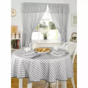 Image of Green & Sons Molly Tablecloth 63" Charcoal