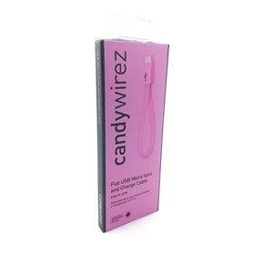 Image of Candywirez USB 2.0 A (M) to USB 2.0 Micro B (M) 0.15m / 6" Magnetic Silicon Tangle-Free Data Cable