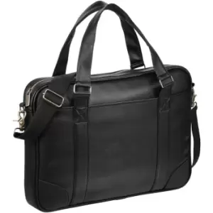 image of Avenue Oxford 15.6" Laptop Slim Briefcase (Pack Of 2) (39 x 5 x 30cm) (Solid Black) - Solid Black