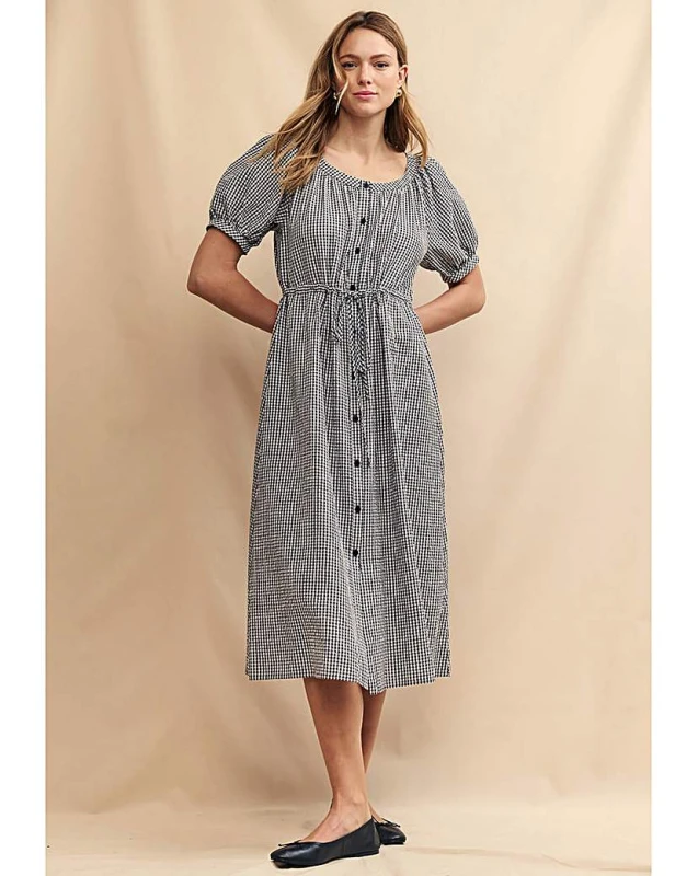 Image of Nobody's Child Nobody's Child Jade Midi Dress Black - Nobody's Child - Size: 8 Black Female 8 SC13801