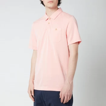 Image of Ted Baker Mens Hawka Chest Pocket Polo Shirt - Orange - 3/M