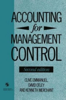 Image of Accounting for Management Control by David Otley and Kenneth Merchant Clive Emmanuel Book