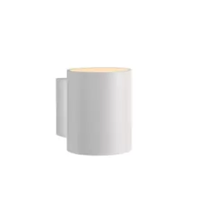 image of Lucide Xera Modern Up Down Wall Light 8cm 1xG9 White