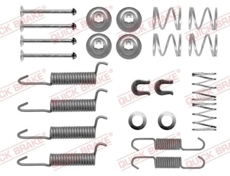 Image of QUICK BRAKE Brake shoe fitting kit QUICK BRAKE 105-0016