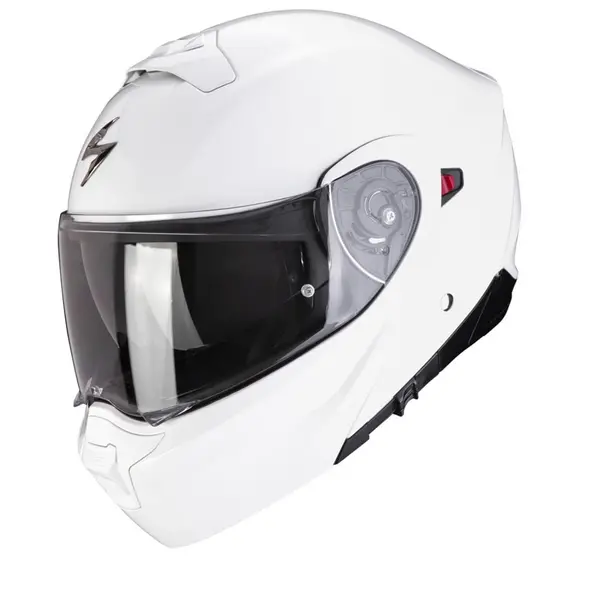 image of Scorpion EXO-930 Evo Solid White Modular Helmet XS